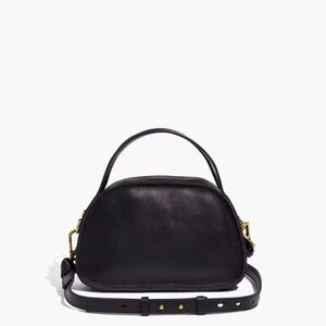 Madewell Sydney Black Leather Crossbody Bag